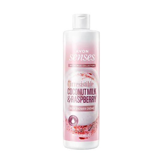 Avon Senses Moon Milk Collection Irresistible Coconut Milk & Raspberry Rich Shower Crème