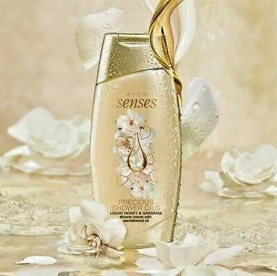 Avon Senses Precious Shower Oils Liquid Honey & Gardenia Shower Crème - 500ml