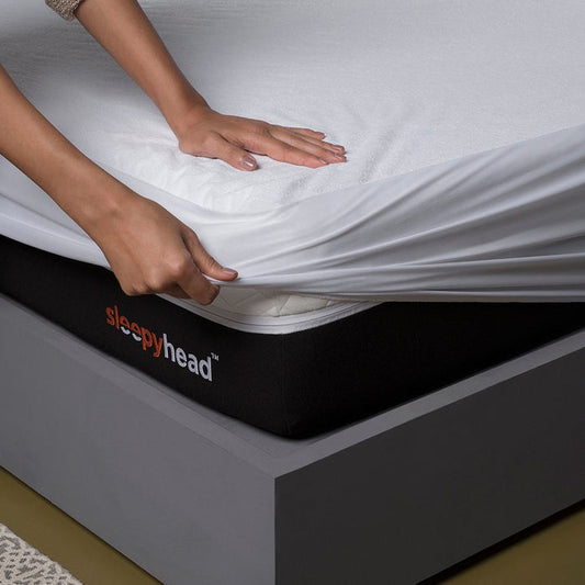 Bamboo|Terry|Waterproof|Mattress|Protector|78|36|inches|Single|Size|White