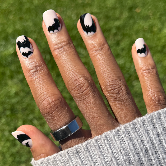 Batty For You | Short | Squoval - Tab Press-On