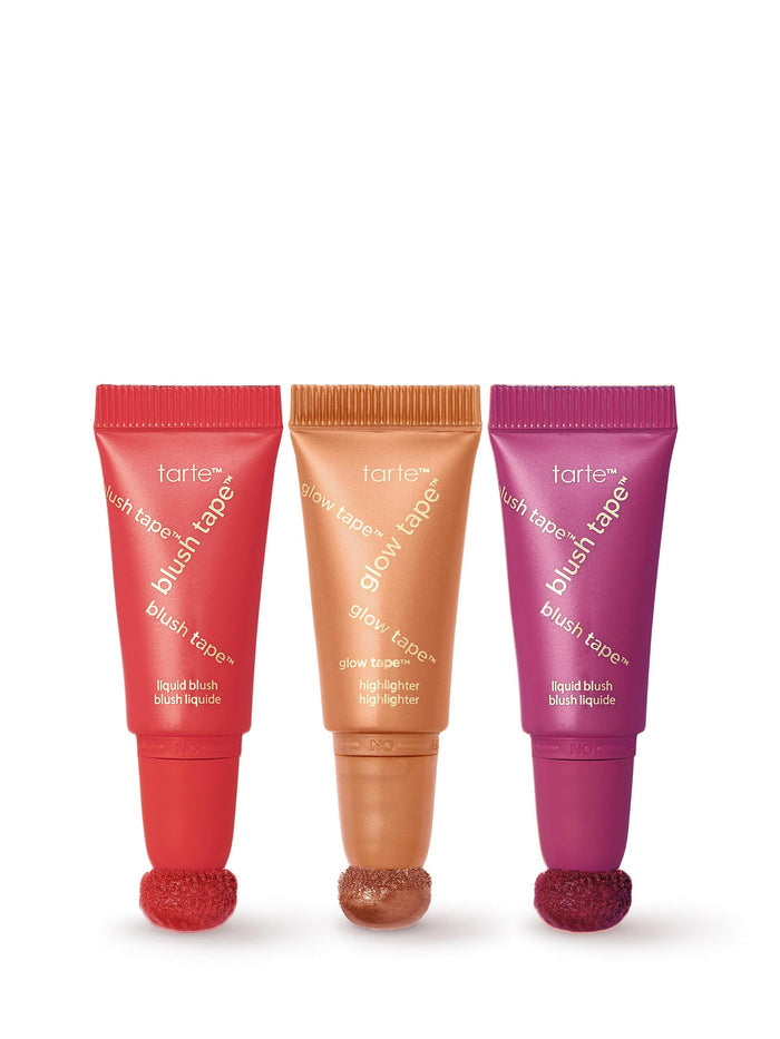 Three tarte blush products on a white background