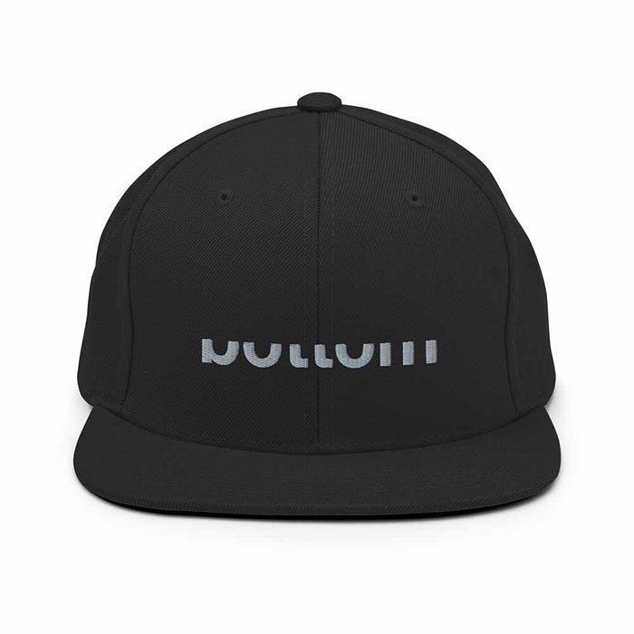 Bottom 6 Panel Flatbill Snapback Hat