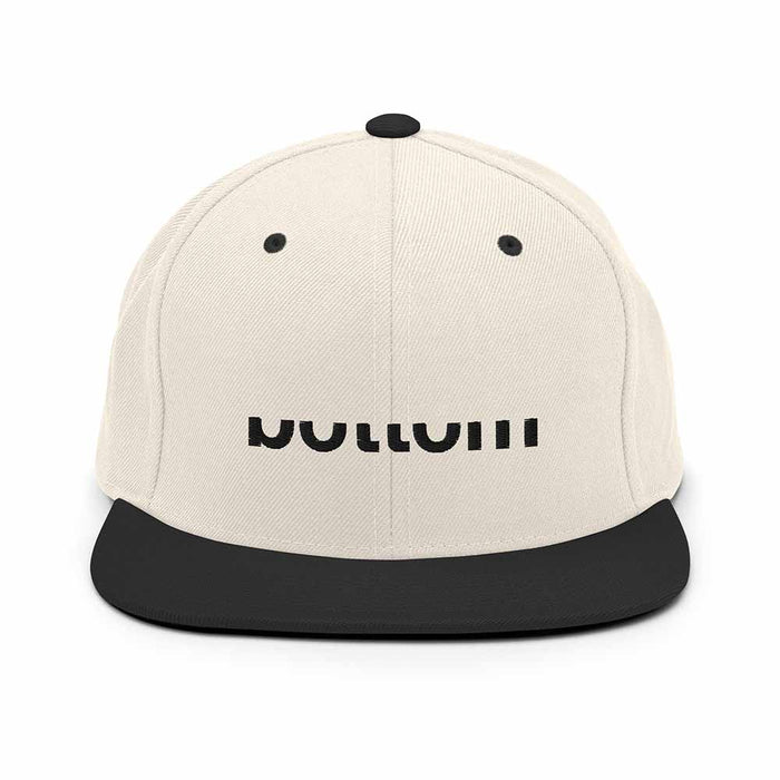 Bottom 6 Panel Flatbill Snapback Hat