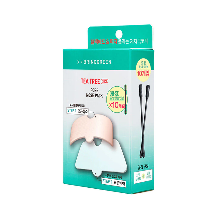 BRINGGREEN Tea Tree Cica Pore Nose Pack 5 pcs