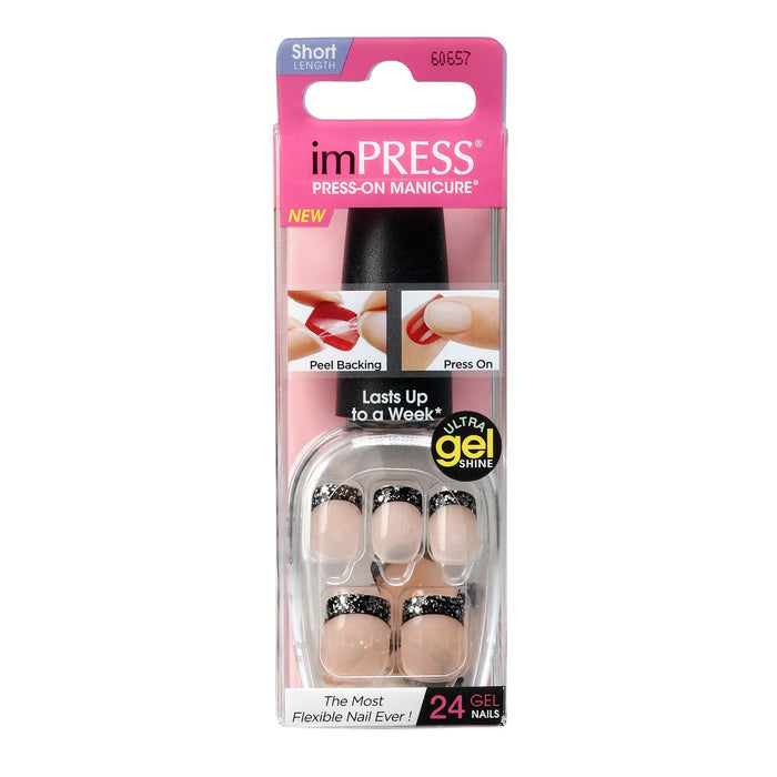 Broadway Nails imPRESS Press-On Manicure Short Length 24 Nails - ikatehouse