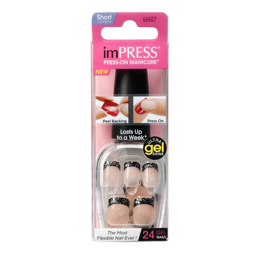 Broadway Nails imPRESS Press-On Manicure Short Length 24 Nails - ikatehouse