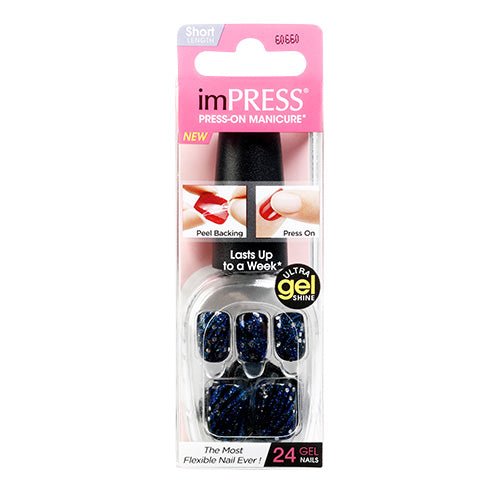 Broadway Nails imPRESS Press-On Manicure Short Length 24 Nails - ikatehouse