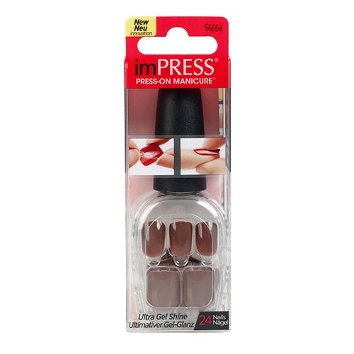 Broadway Nails imPRESS Press-On Manicure Short Length 24 Nails - ikatehouse