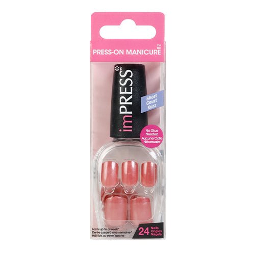 Broadway Nails imPRESS Press-On Manicure Short Length 24 Nails - ikatehouse