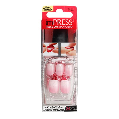Broadway Nails imPRESS Press-On Manicure Short Length 24 Nails - ikatehouse