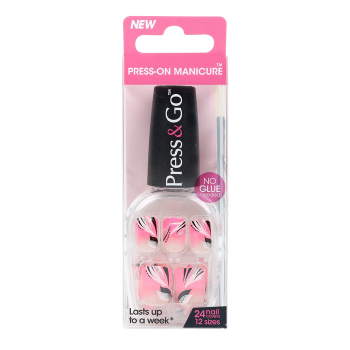 Broadway Press N Go Manicure 24 Nails 12 Sizes - ikatehouse