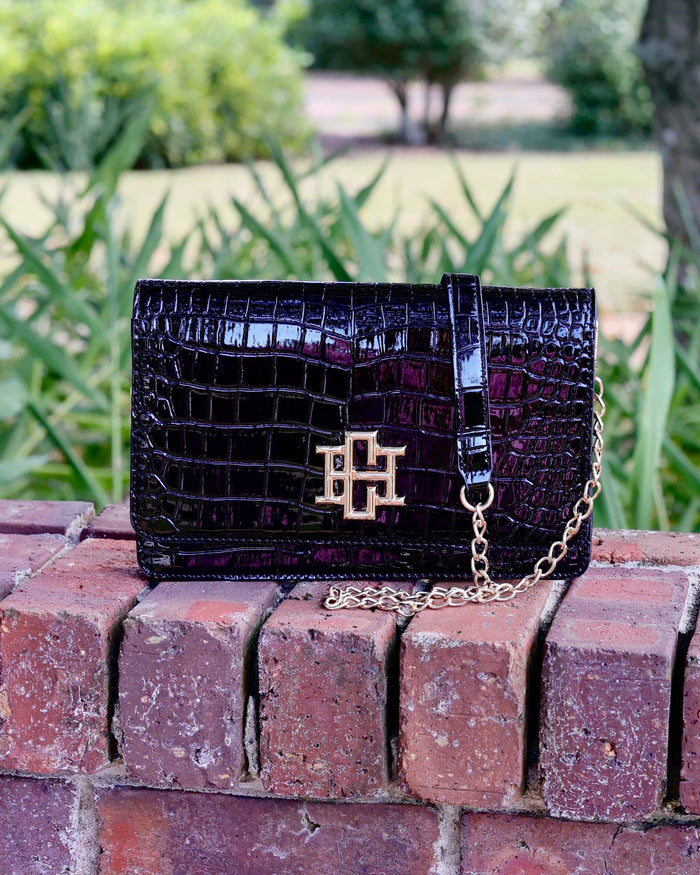 Bryn Clutch/Crossbody Black Patent EC: Default