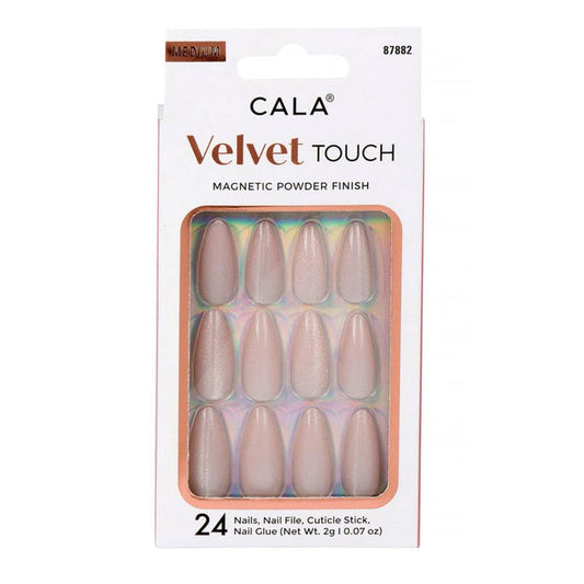 Cala Velvet Touch Magnetic Powder Finish Nails 24 Nails - ikatehouse