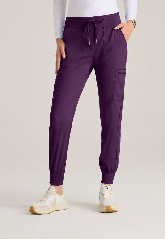 Carly Jogger - Eggplant - Grey's Anatomy Scrubs