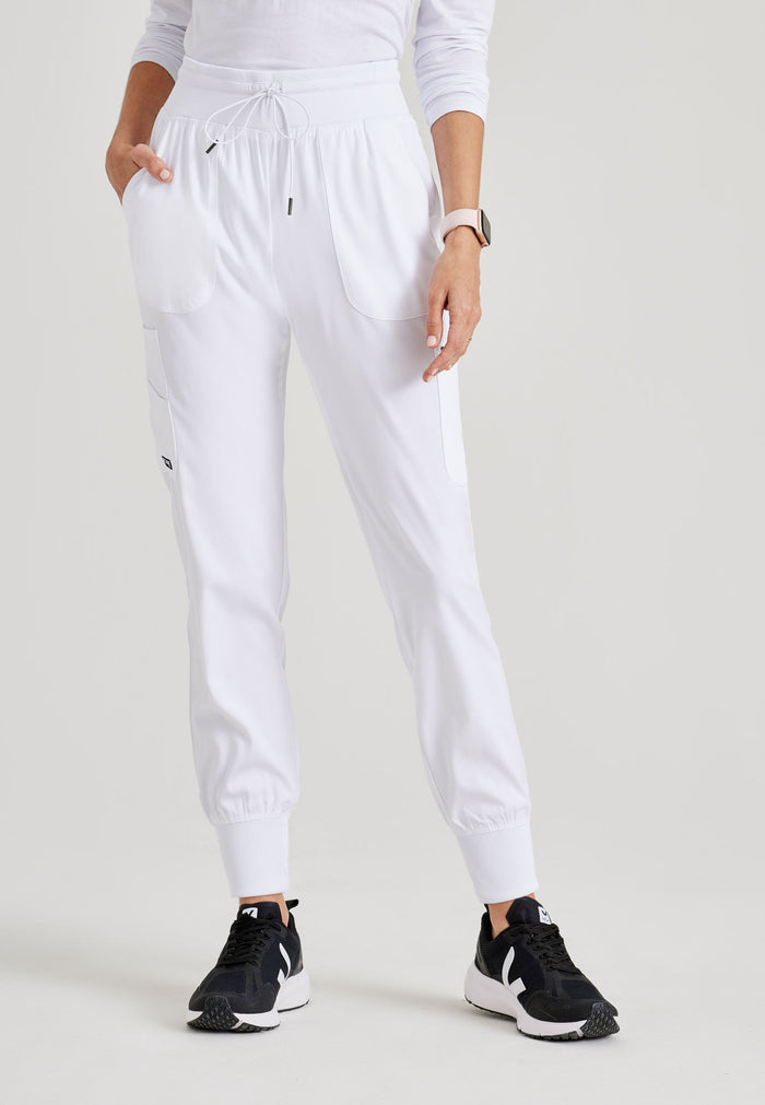 Carly Jogger - White - Grey's Anatomy Scrubs