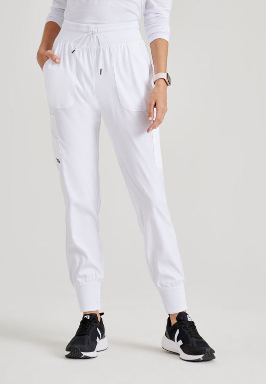 Carly Jogger - White - Grey's Anatomy Scrubs