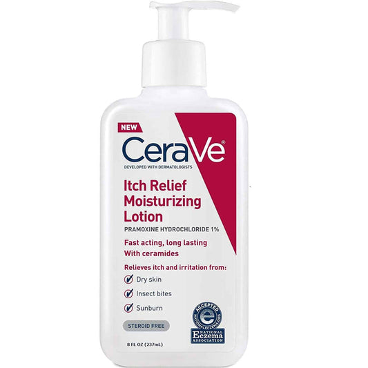 CeraVe Itch Relief Moisturizing Lotion – 237ml | Soothing Lotion for Itchy & Irritated Skin