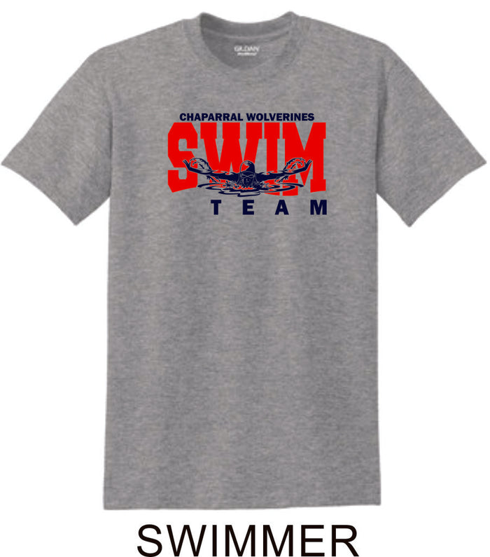 Chap Swim & Dive Swimmer Basic Tee- Matte or Glitter