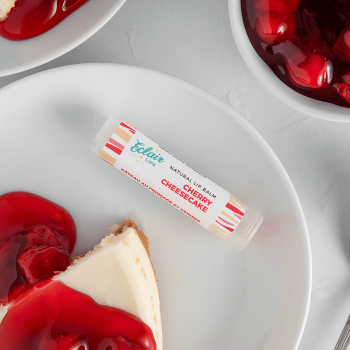 Cherry Cheesecake Lip Balm with Cheesecake