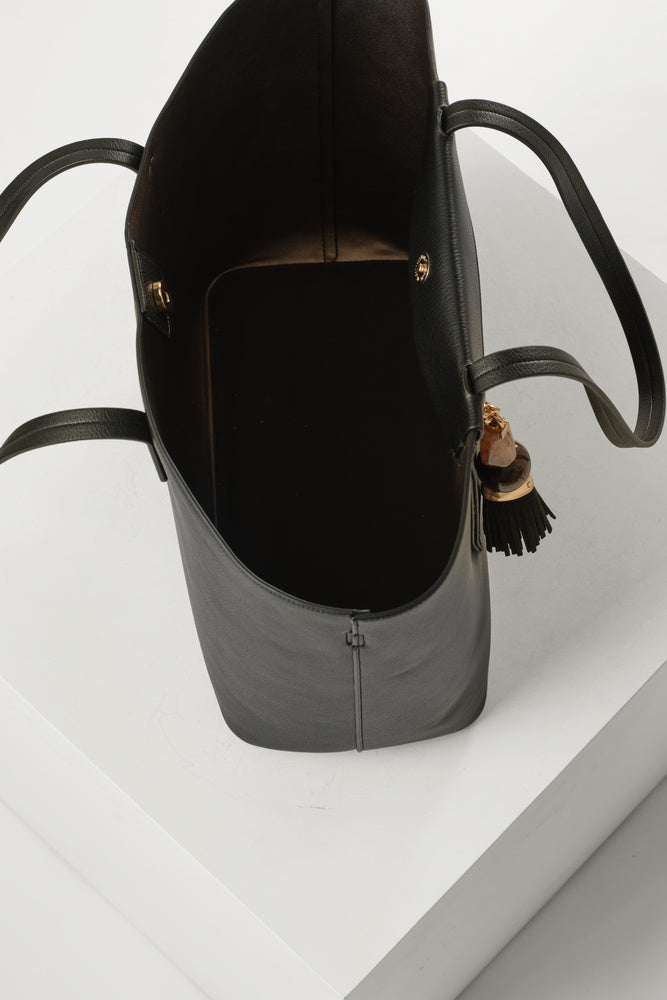 Cindy Black Casual Tote With Laptop Pouch