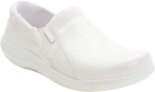 Clearance Alegria White Duette Flourish Shoes