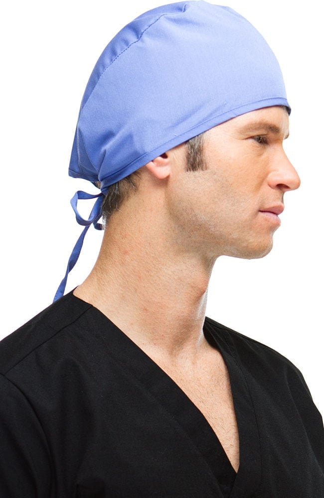 Clearance AllHeart Basics Elate Unisex Generic Tie Back Scrub Cap & Black Cloth Mask