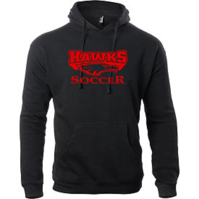 CO Hawks Soccer Black Unisex Hoodie- Matte or Glitter