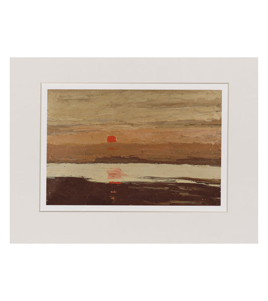 Coastal Sunset - Sir Kyffin Williams Mounted Print