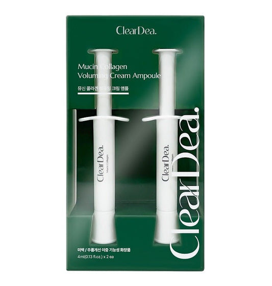COLLAGEN VOLUMING CREAM AMPOULE - Set Doua Fiole Tratament Hibrid Pentru Hidratare Intensa, Elasticitate Si Volum - skinseen.ro
