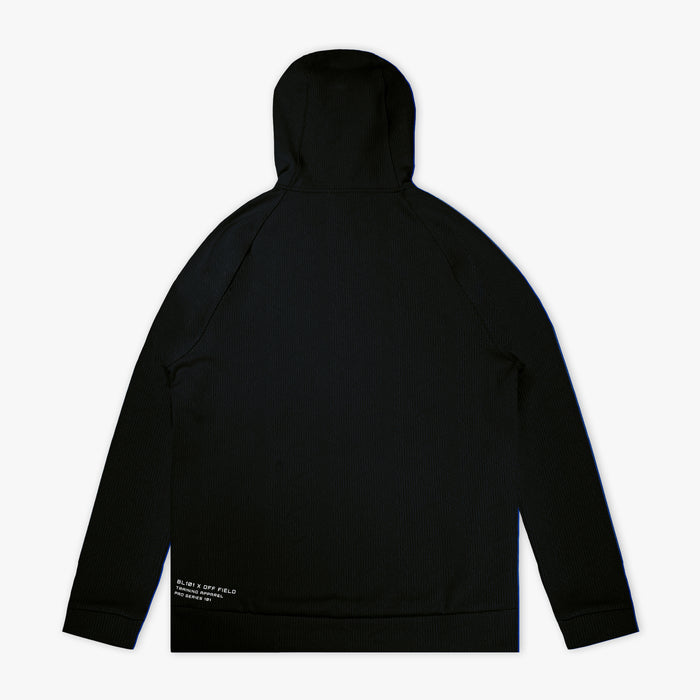 Black hoodie on a white background
