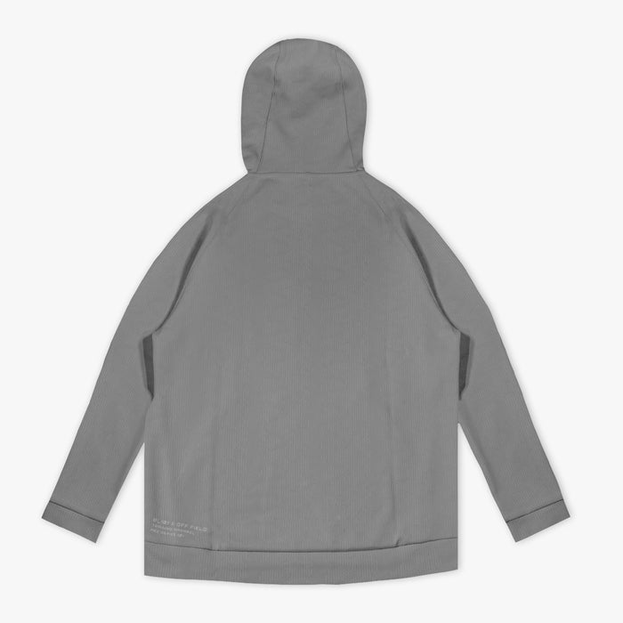 Gray Diamond Tech Jacquard hoodie — back view