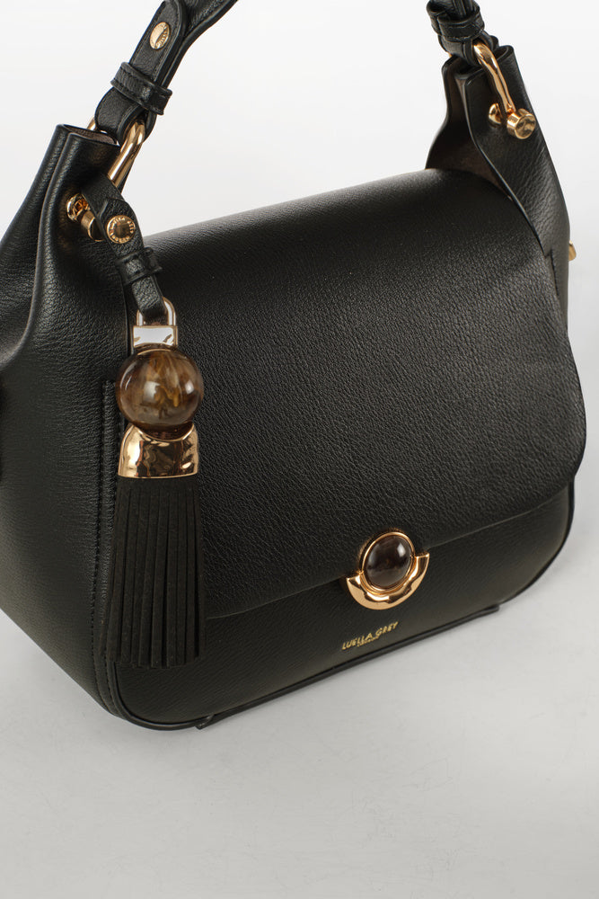 Diana Black Top Handle Crossbody