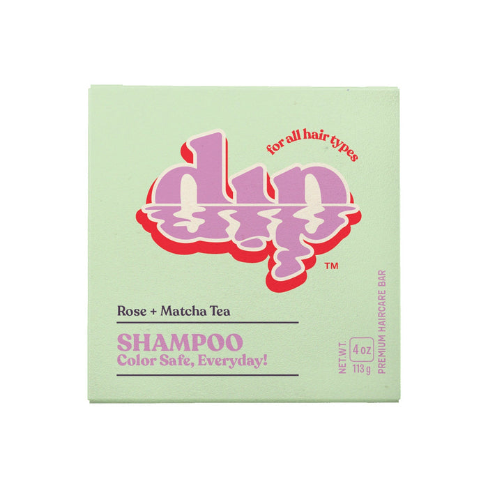 Dip Color Safe Shampoo Bar for Every Day - Rose & Matcha Tea - Aesthetics By Kell