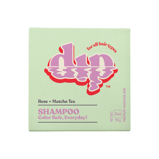 Dip Color Safe Shampoo Bar for Every Day - Rose & Matcha Tea - Aesthetics By Kell