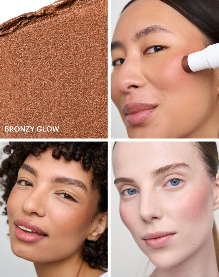blush-glow-duo-stick-your-choice; bronzy glow blush: 2-in-1 Glowy Blush: Ein kupferfarbenes Braun mit warmen Glow - perfekt für dunklere Hauttöne