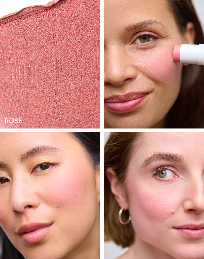 blush-glow-duo-stick-your-choice; rose-blush: Zarter, pudriger Roséton mit kühlen Untertönen
