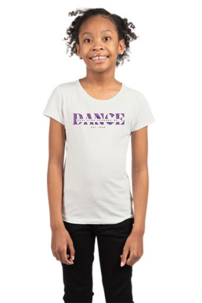 Dual Star DANCE Girls Tee