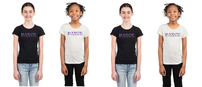 Dual Star DANCE Girls Tee
