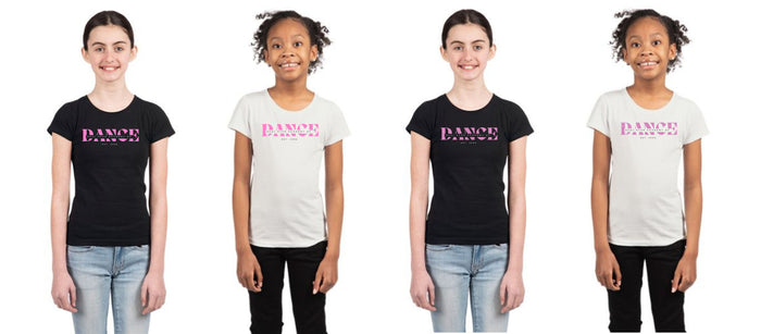 Dual Star DANCE Girls Tee