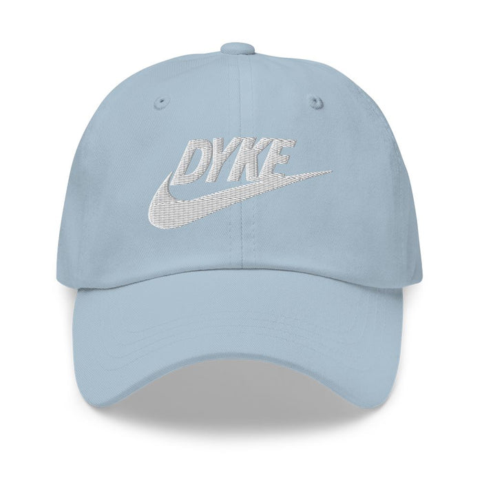 dyke sport twill dad hat light blue