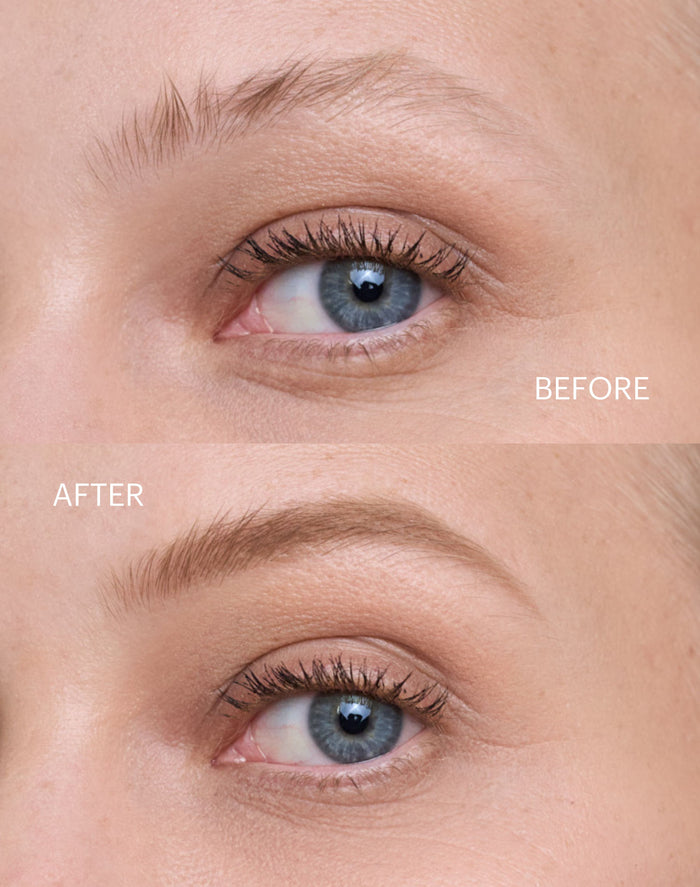 easy-brow-pencil; blonde: Before & After des Easy Brow Pencils in Blonde