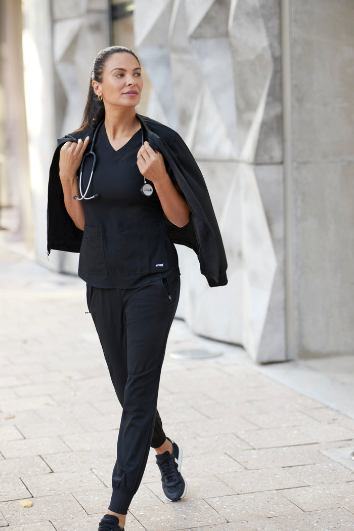 Eden Jogger - Black - Grey's Anatomy Scrubs