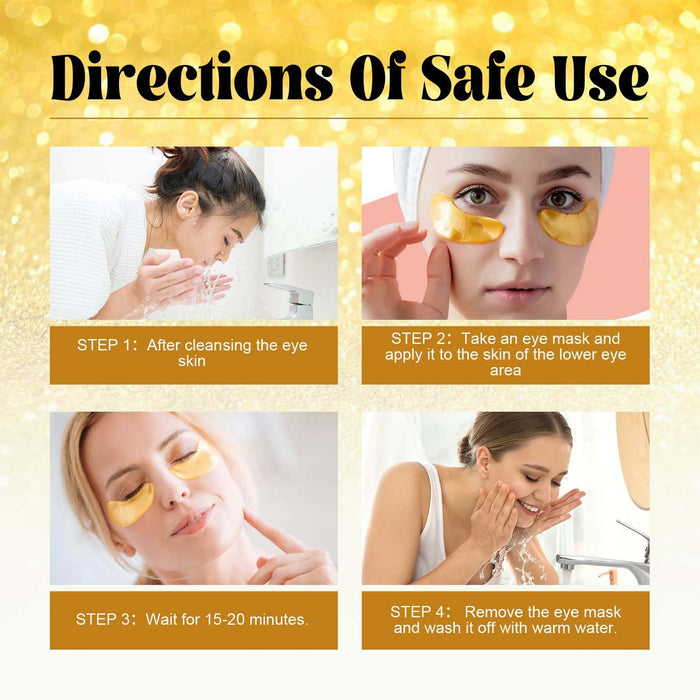 EELHOE 24K Gold Eye mask Moisturizing And Improving 60pcs EELHOE COSMETICS