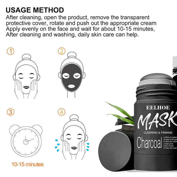 EELHOE Facial Mask Stick Cleansing Bamboo Charcoal & Vitamin K Pigmentation Corrector Anti Blackheads shrink pores EELHOE COSMETICS
