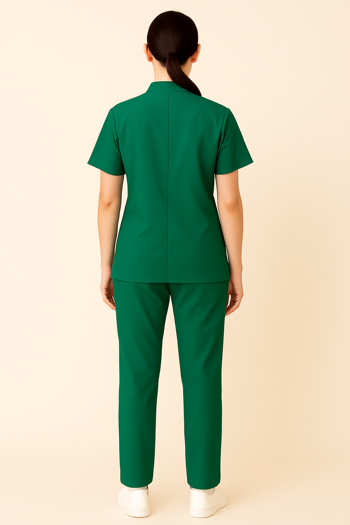 ELITE 6 POCKET MANDARIN (GREEN) WOMEN SCRUB