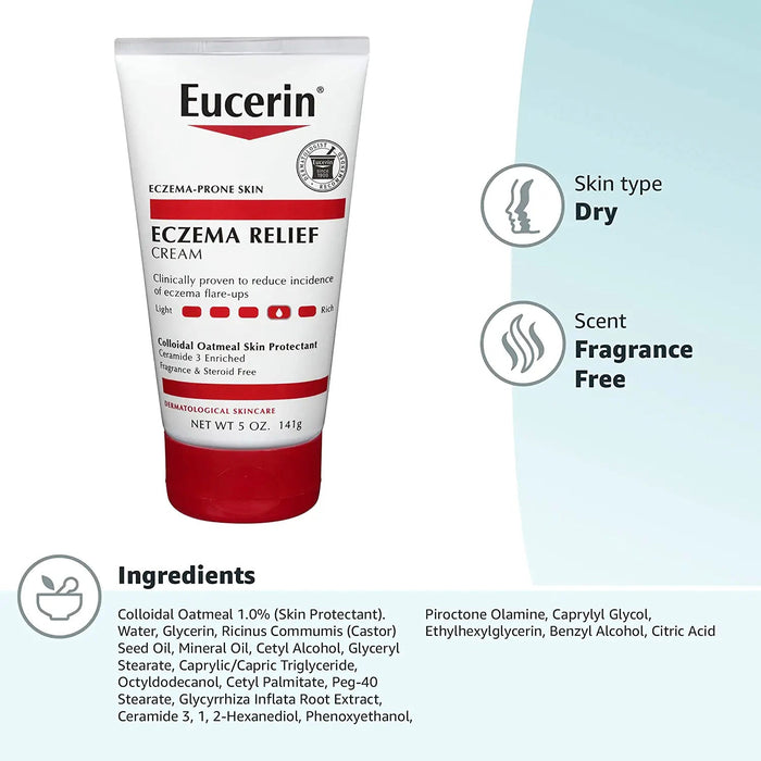 Eucerin Eczema Relief Cream 5oz - ikatehouse