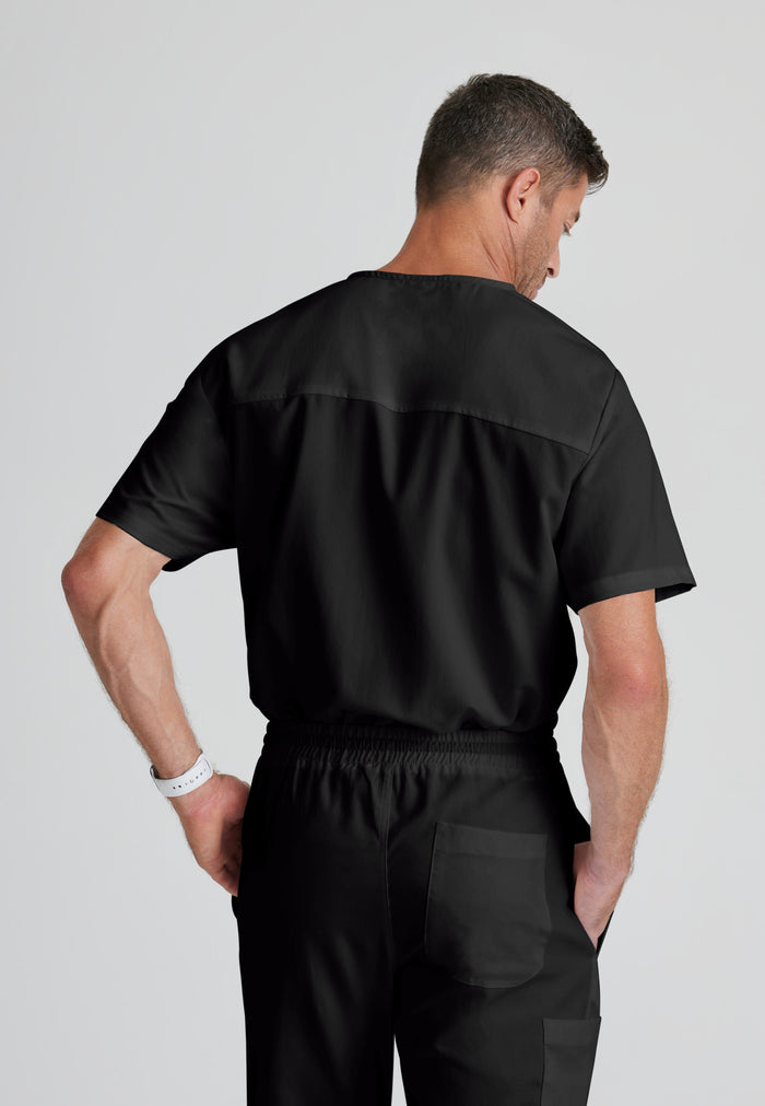 Evan Top - Black - Grey's Anatomy Scrubs