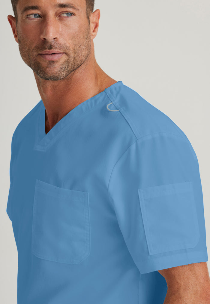 Evan Top - Ciel Blue - Grey's Anatomy Scrubs