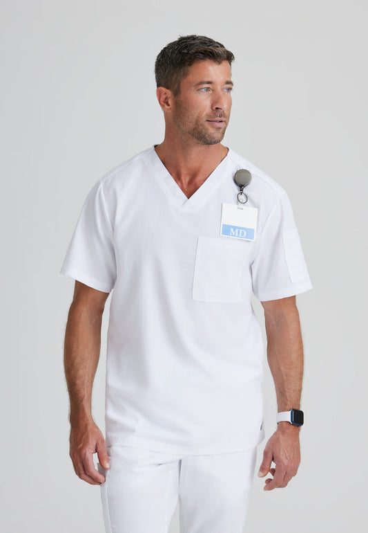 Evan Top - White - Grey's Anatomy Scrubs