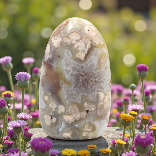 Flower Agate Free Form